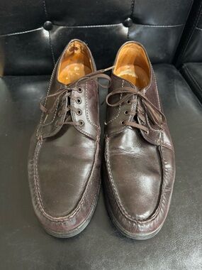 Alden Dark Brown Leather Moc-Toe Oxfords